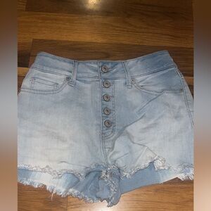 Peace love eco by rewatch denim cut off shorts super high rise 3/26